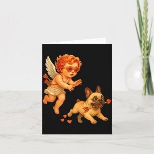 Cuds Chasing French Bulldog Valentine Day Owner Do Card
