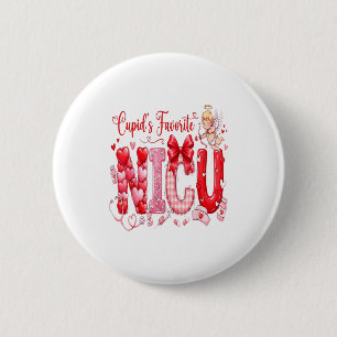 Cuds Favorite Nurse Nicu Valentines Day Shirt Nurs 2 Inch Round Button