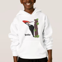 Cue drôle Pileated woodpecker dessin d'illustratio