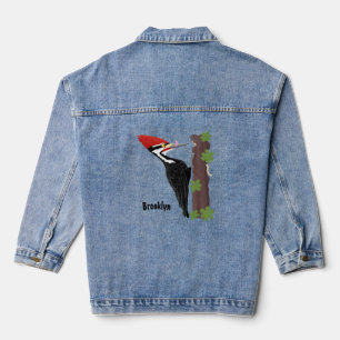 Cue drôle Pileated woodpecker dessin d'illustratio