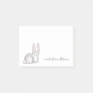 Cue Little Bunny Rabbit Custom Text Post-it Notes