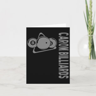 Cue Sports Carom Billiards Card