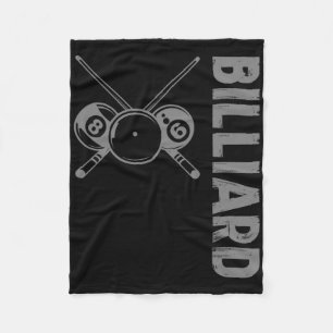 Cue Sports Clic Billiards  Fleece Blanket
