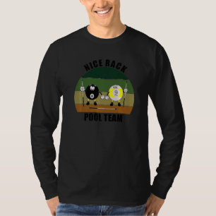 Cue Sports Pool Billiards Team Nice Rack Pool Prem T-Shirt