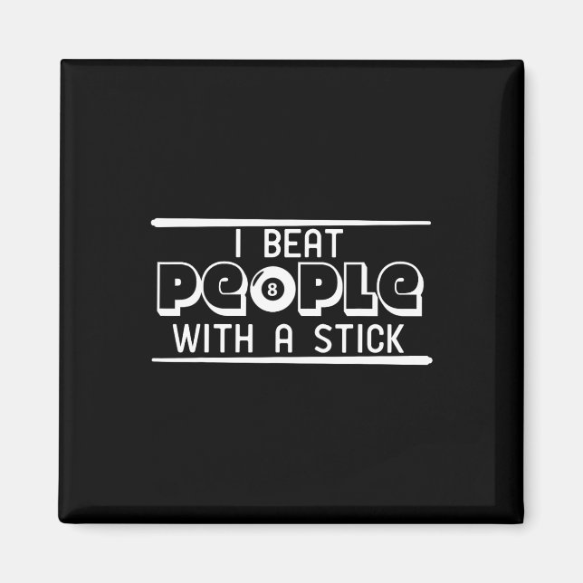 Cue Stick Snooker Bar Table Billiards Rack Chalk P Magnet (Front)