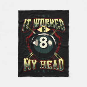 Cue The Oops Billiards Unplanned  Fleece Blanket