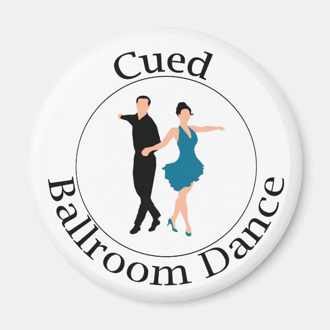 Cued Ballroom Dance Magnet (Front)