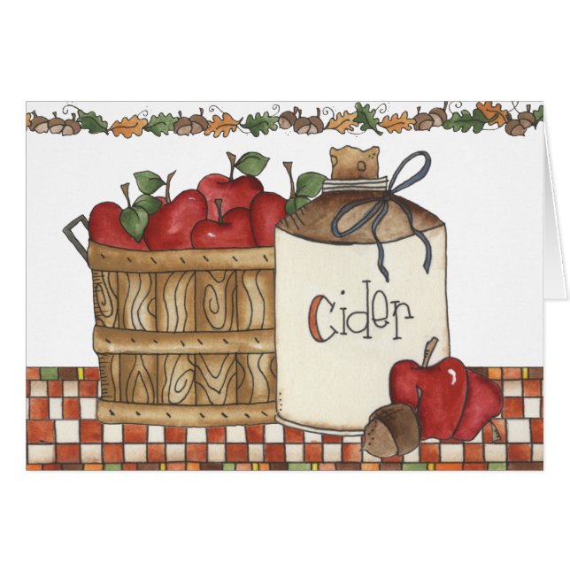 cueillette de cidre de pomme et de pomme (Devant horizontal)
