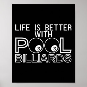 Cueist Chalk Stick Billiards Rack Snooker Players  Poster