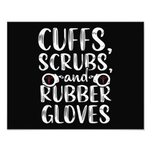Cuffs Correctional Nurse RN Prison Nursing Medical Photo Print
