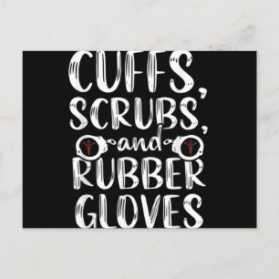Cuffs Correctional Nurse RN Prison Nursing Medical Postcard