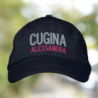 Cugina (cousin/female) personalized embroidered