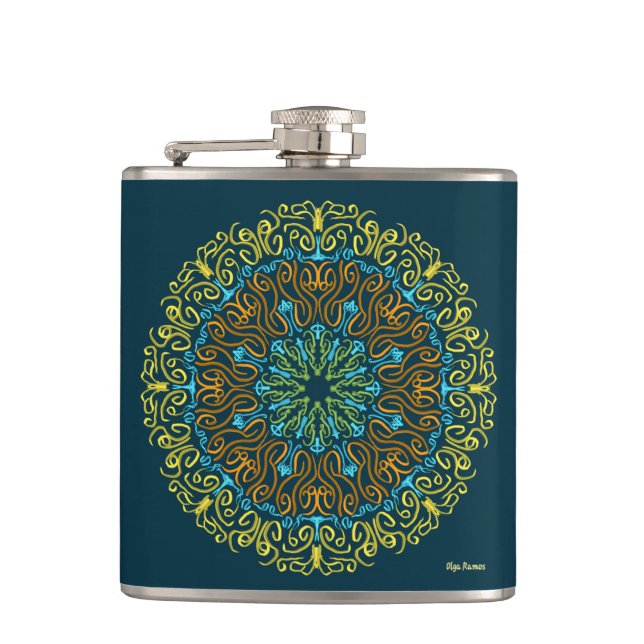 Cuidadito Hip Flask (Front)