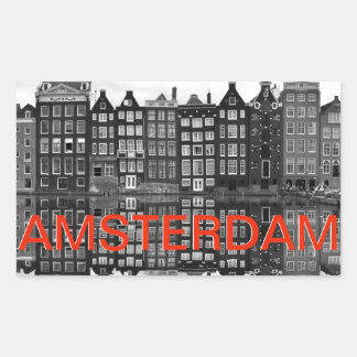 Cuiller autocollant d'Amsterdam villes
