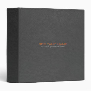 Cuir gris foncé Customisé Avery Classeur
