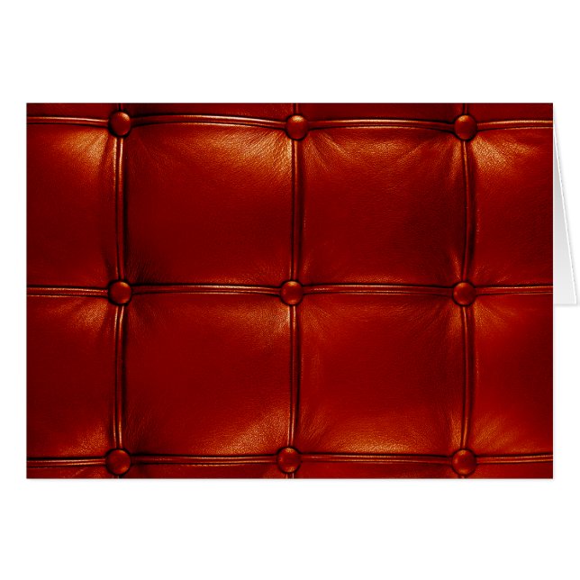 Cuir tufté rouge (Devant horizontal)