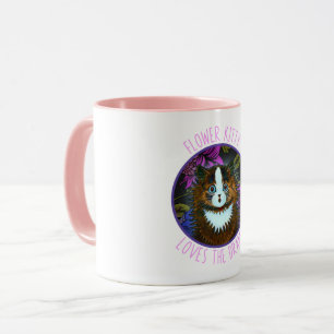 CUISINE À FLEURS CAFÉ CHAT MUG