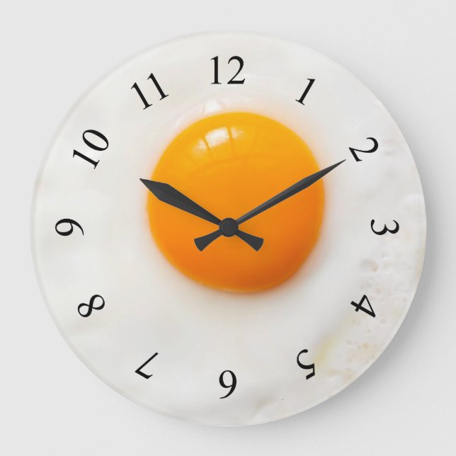 cuisine à oeufs frits Horloge murale (Recto)
