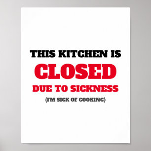 Cuisine Affiche fermée