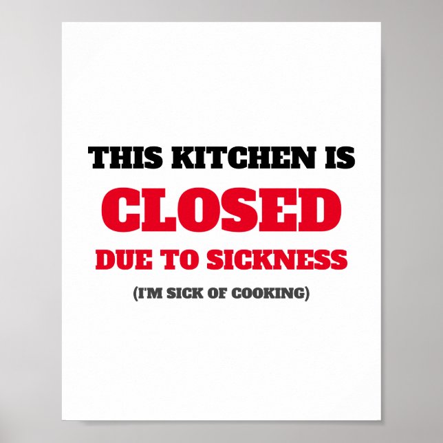 Cuisine Affiche fermée (Devant)