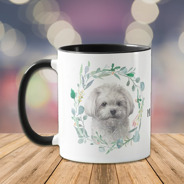 Cuisine blanche maltaise Wreath Coffee Mug (Créateur téléchargé)