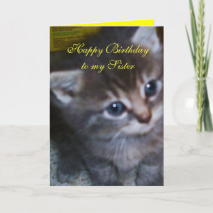 CUISINE, CARTE D'ANNIVERSAIRE DE SOEUR