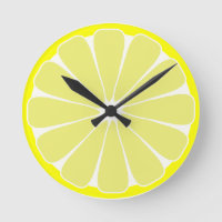 Cuisine Citron Fruit Mur Horloge Cadeau