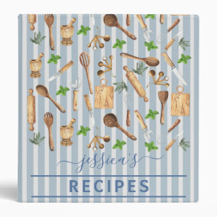 Cuisine classeur Aquarelle Monogramme Cuisson