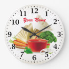 Cuisine Cuisine personnalisée Horloge murale