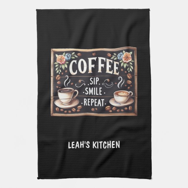 ☕ Cuisine Cuisine Serviette personnalisée Décor ca (Vertical)
