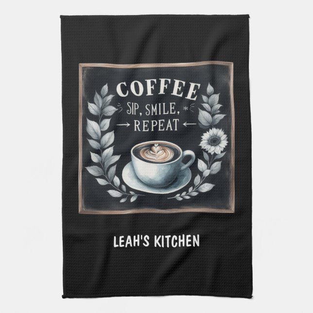 ☕ Cuisine Cuisine Serviette personnalisée Décor ca (Vertical)