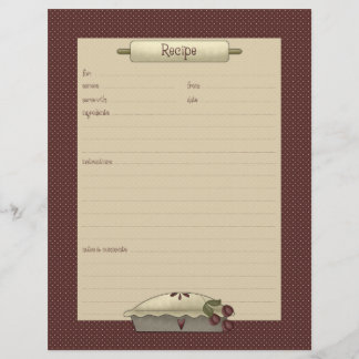 Cuisine de campagne ・ Feuilles de recettes