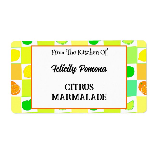 Cuisine De Citron, Lime Orange Motif De Fruit D'Ag (Devant)