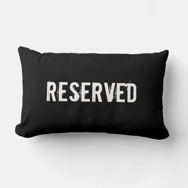 Cuisine de réserve / Coussin en Grunge Noir (Recto)