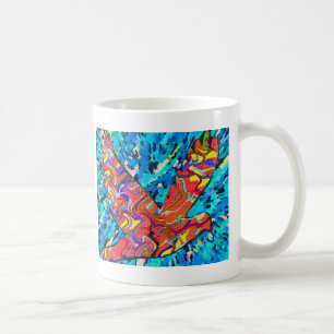 Cuisine de tasse de tasses de café d'oiseau d'ange