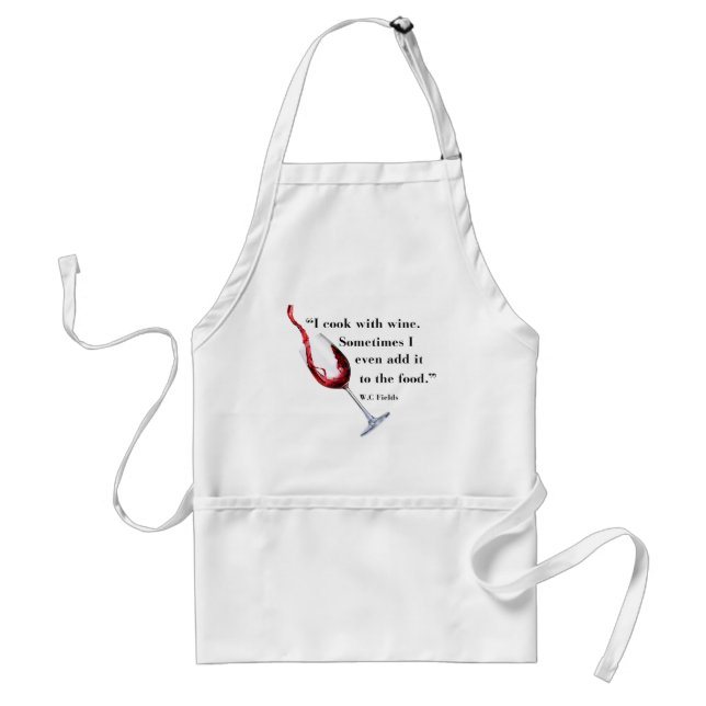 Cuisine drôle avec le tablier de vin (Devant)