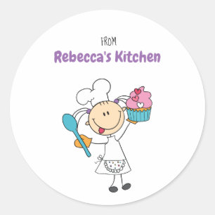 Cuisine Enfants Cadeaux Étiquettes personnalisés a