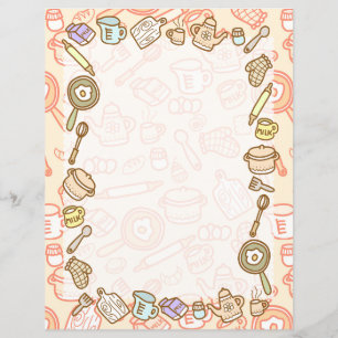 Cuisine fine feuille papier orange