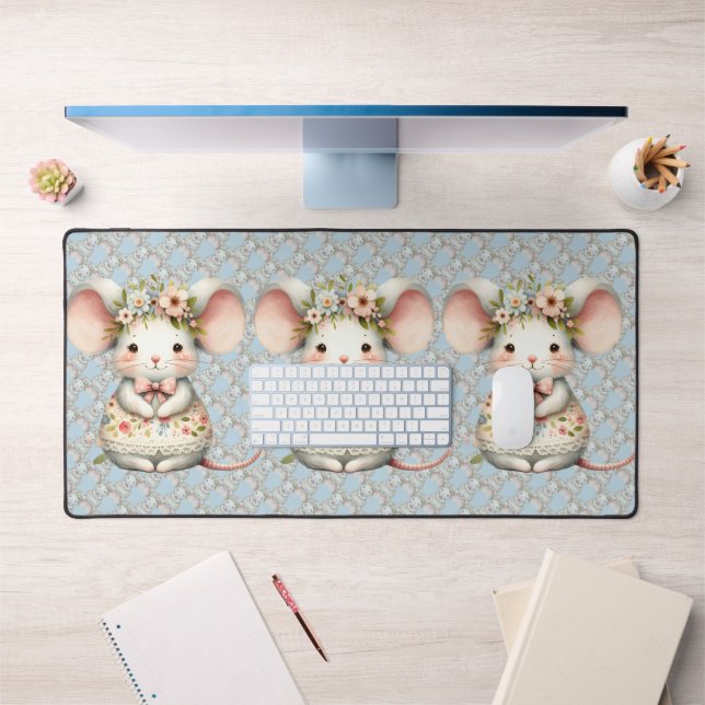 Cuisine Florale Souris Couronne Fleur (Bureau 1)
