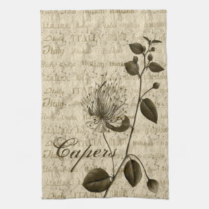 Cuisine italienne Capers Floral Serviettes