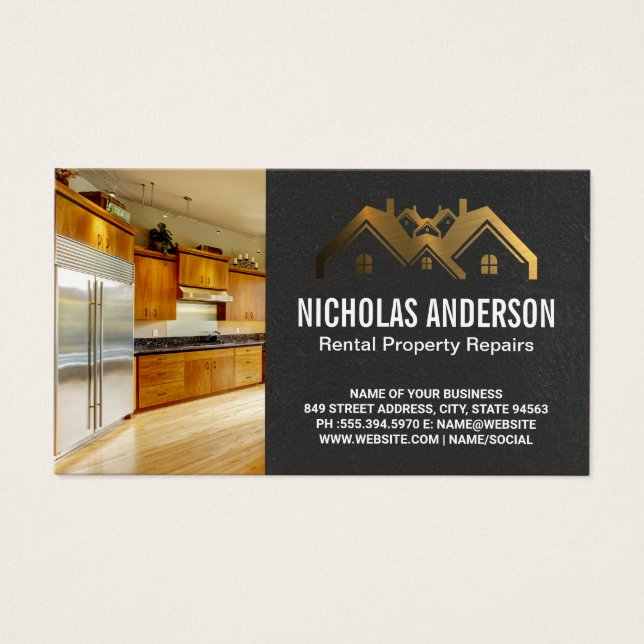 Cuisine | Logo de l'immobilier Gold (Devant)