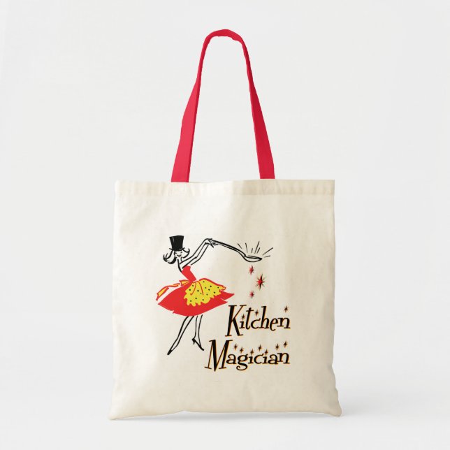 Cuisine Magicien Rétro Cuisine Art Sac fourre-tout (Devant)
