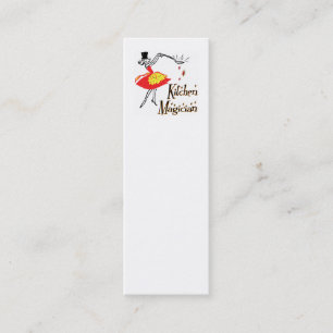 Cuisine Magicien Rétro Mini Signet Carte de visite