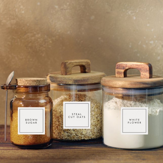 Cuisine minimaliste moderne et Étiquettes de range (Créateur téléchargé)