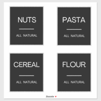 Cuisine minimaliste moderne Étiquettes de rangemen