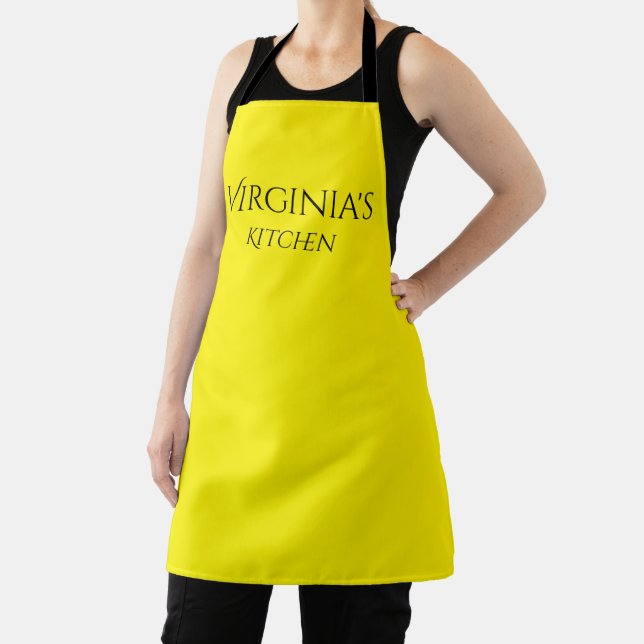 Cuisine personnalisée citron jaune tablier (Insitu)