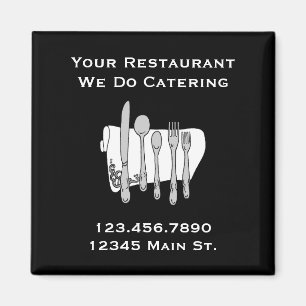 Cuisine personnalisée Magnet noir et blanc
