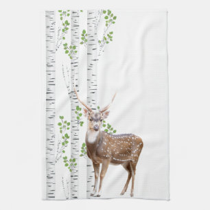 Cuisine personnalisée Serviette Cerf Doe Buck Fore