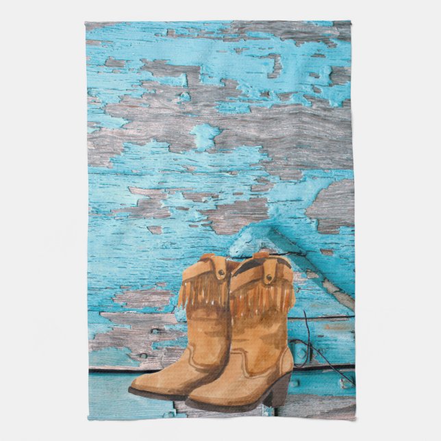 Cuisine Serviette Bleu Bois Grange Porte Bottes Pa (Vertical)