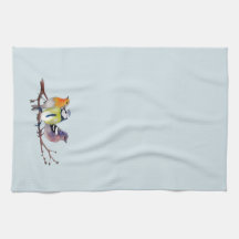 Cuisine Serviette trois petits oiseaux